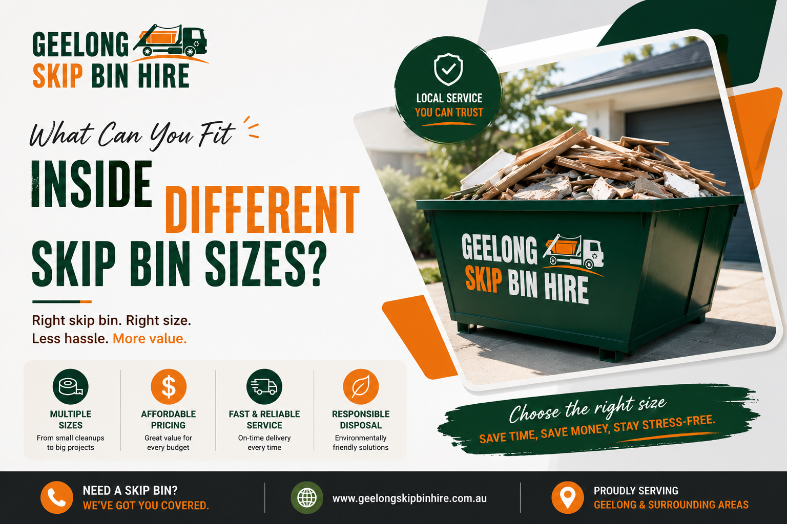 skip bin sizes